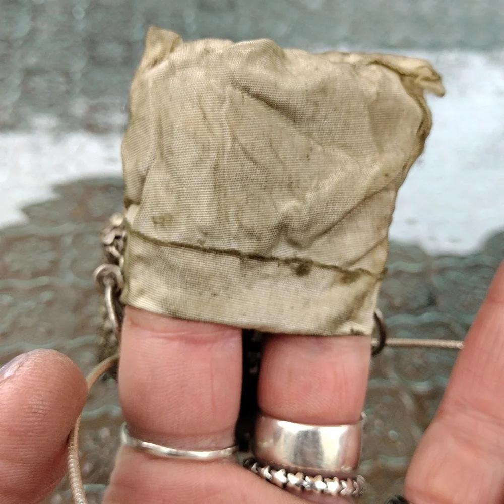 c1930s Whiting & Davis Silver Tone Mesh Gate Top Beggars Purse Bag + - Picture 5 of 8